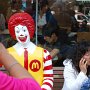 Anyone can spend time with Ronald McDonald...or...ignore him and talk on their cell phones while sitting next to him.