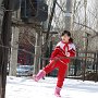 Playful in the snow!