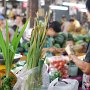 A man works in a local market.