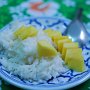 Mango with sticky rice.