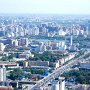 One section of the Beijing skyline, as seen from the CCTV tower.